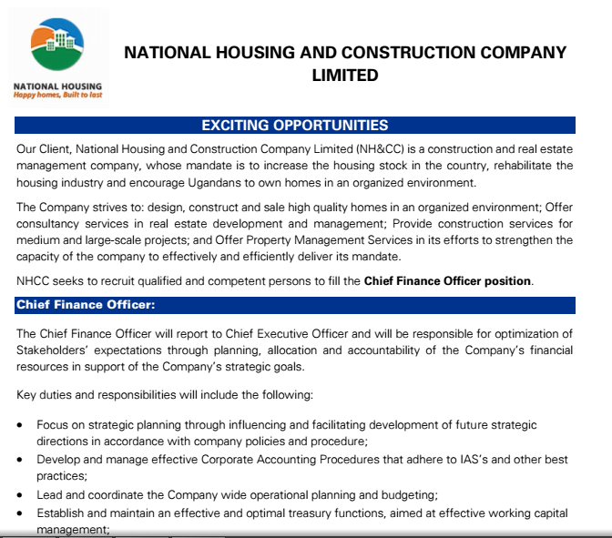national housing jobs
